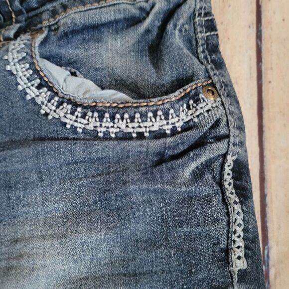 Rue 21 Twenty one  Ladies  Regular Low Rise Skinny Blue Denim Jeans Size 9/10R - Picture 6 of 15